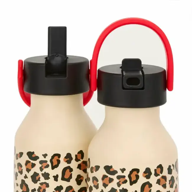 HELLO HOSSY GOURDE LÉGÈRE & ANTI-DÉRAPANTE 500ML "LEOPARD"