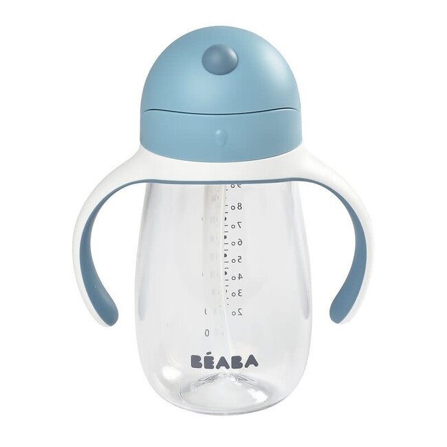 BEABA TASSE À PAILLE 300ML - WINDY BLUE