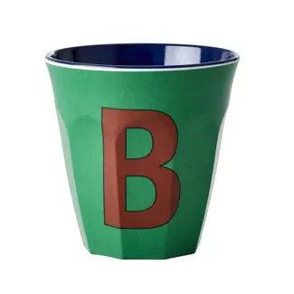 RICE GOBELET ALPHABET RICE - LETTRE B - PLAIN BLUE