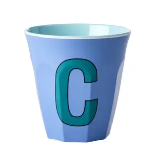 RICE GOBELET ALPHABET RICE - LETTRE C - PLAIN BLUE