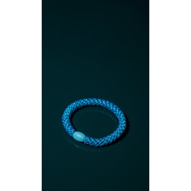 KKNEKKI ÉLASTIQUE KKNEKKI - PLAIN AZURE BLUE GLITTER
