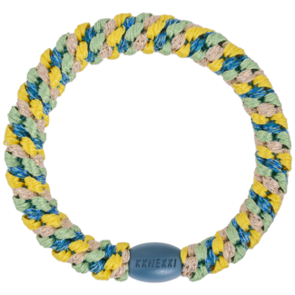 KKNEKKI ÉLASTIQUE KKNEKKI - MIX YELLOW LIGHT PETROL GLITTER