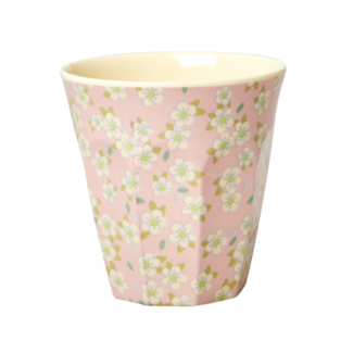 RICE GOBELET MEDIUM RICE - FLOWER PRINT - PINK