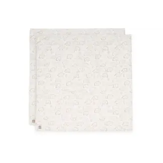 JOLLEIN SET 2 MAXI LANGES COTON 115X115CM - ELEPHANT TALES