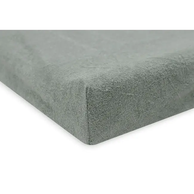JOLLEIN SET 2 HOUSSES MATELAS À LANGER ÉPONGE - SEA GREEN / IVORY