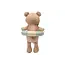 JOLLEIN JOUET DE BAIN FLOTTANT - POUPÉE TEDDY BEAR
