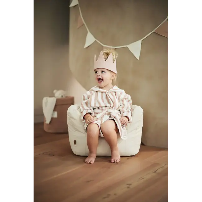 JOLLEIN FAUTEUIL POUF  POUR ENFANT TWILL - NATUREL