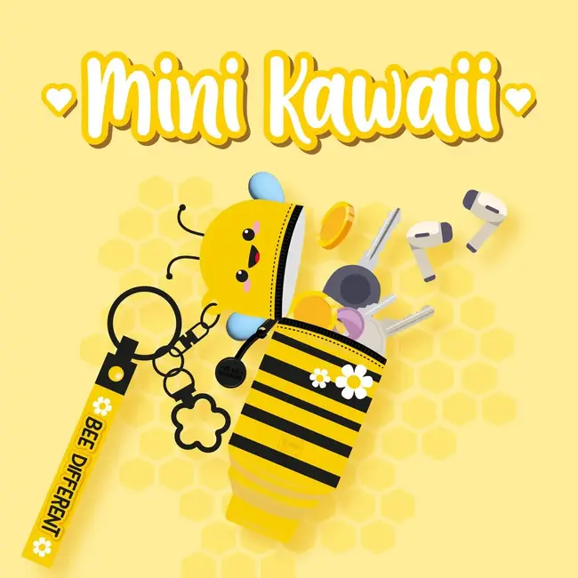 LEGAMI PORTE-MONNAIE - PORTE-CLEF MINI KAWAII - ABEILLE
