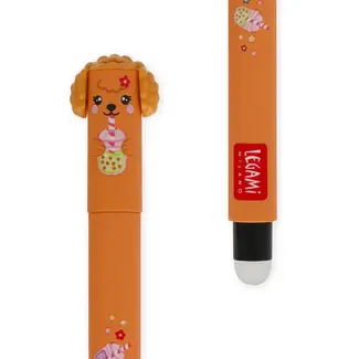 LEGAMI 3 STYLOS GEL À FRICTION - GOLDEN + BULLDOG + POODLE