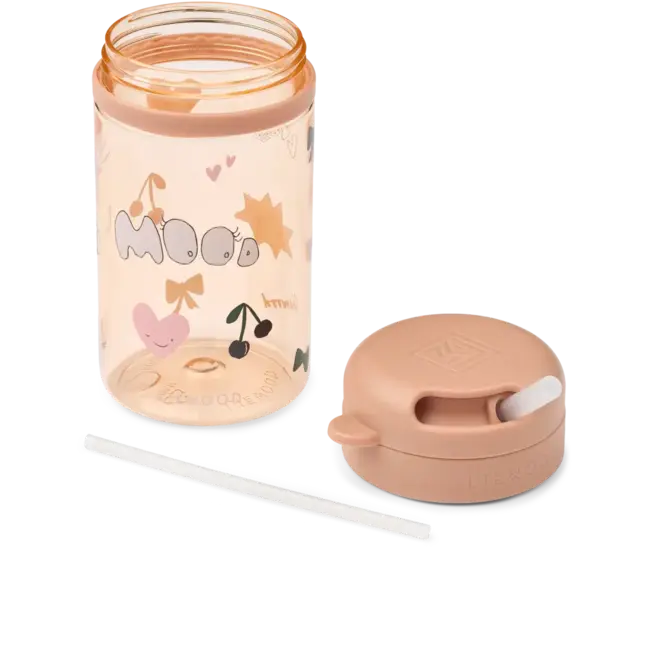 LIEWOOD TASSE TRITAN 500ML AVEC PAILLE "PAVIA" MOOD / PALE TUSCANY