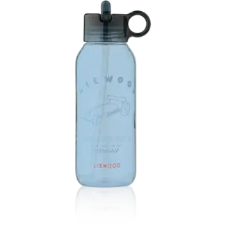 LIEWOOD GOURDE TRITAN 500ML "YANG" RACE CARS / CLASSIC NAVY