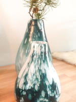 Peri Design Vaas Green Clouded glas handmade 31 cm hoog