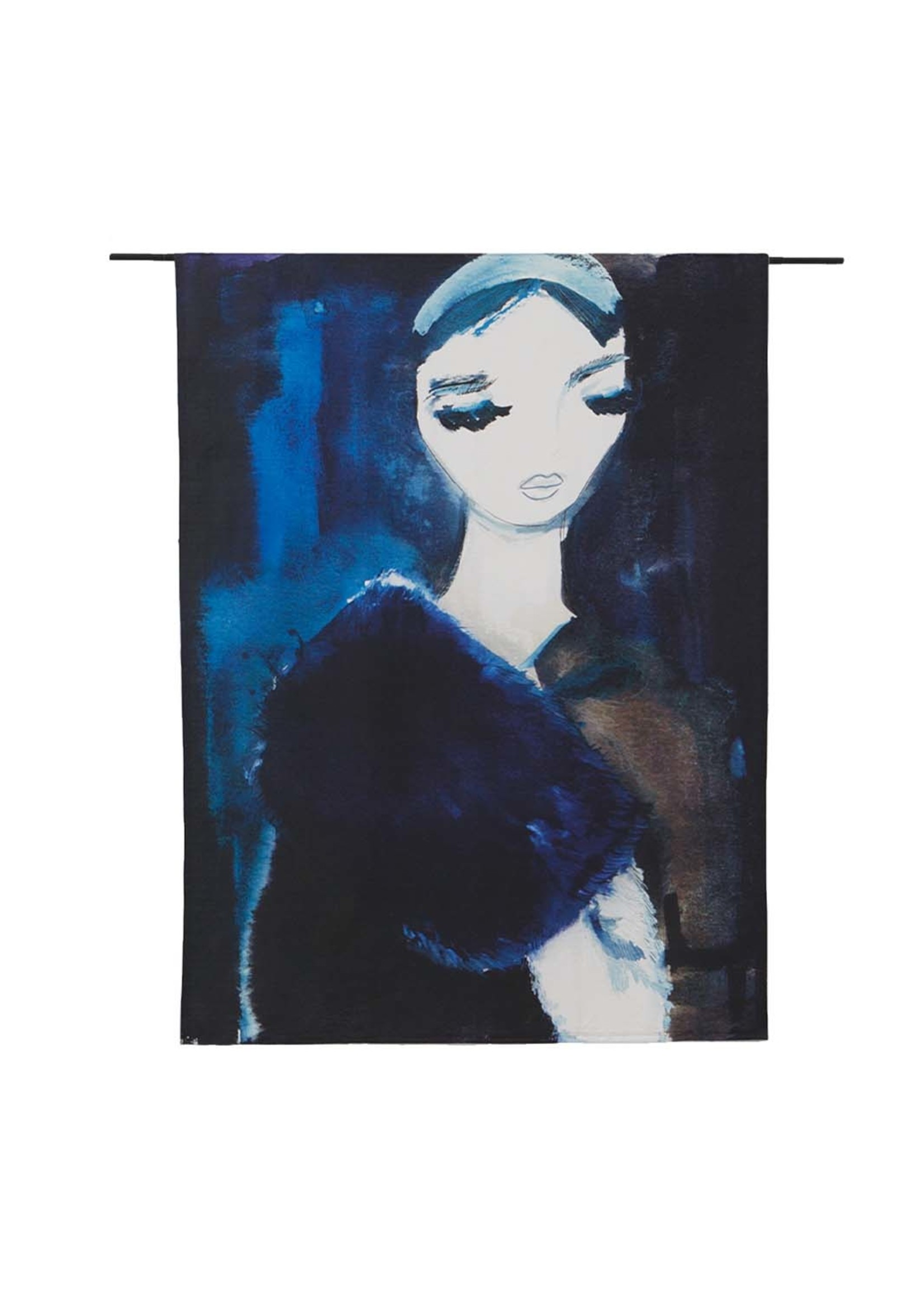 Urban Cotton Urban Cotton Wandkleed Lady in Blue