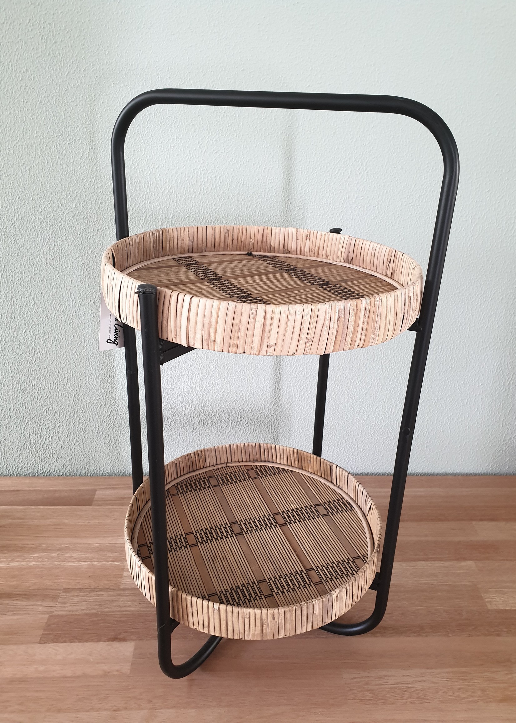 Light & Living Etagere 2L naturel zwart