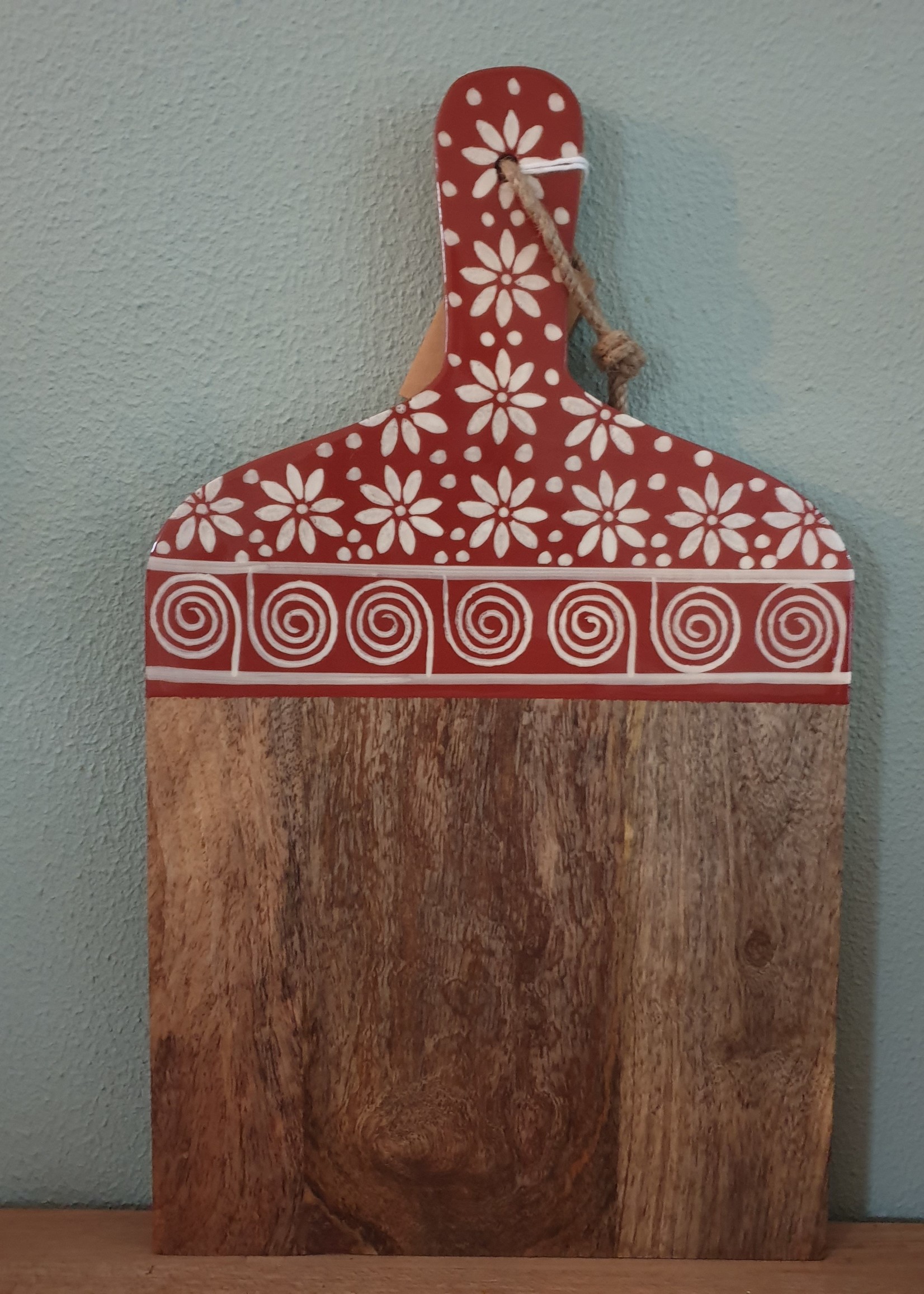 Only Natural Houten snijplank Mediterranee rood