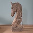 Varios Horse head 50 cm antiek grijs