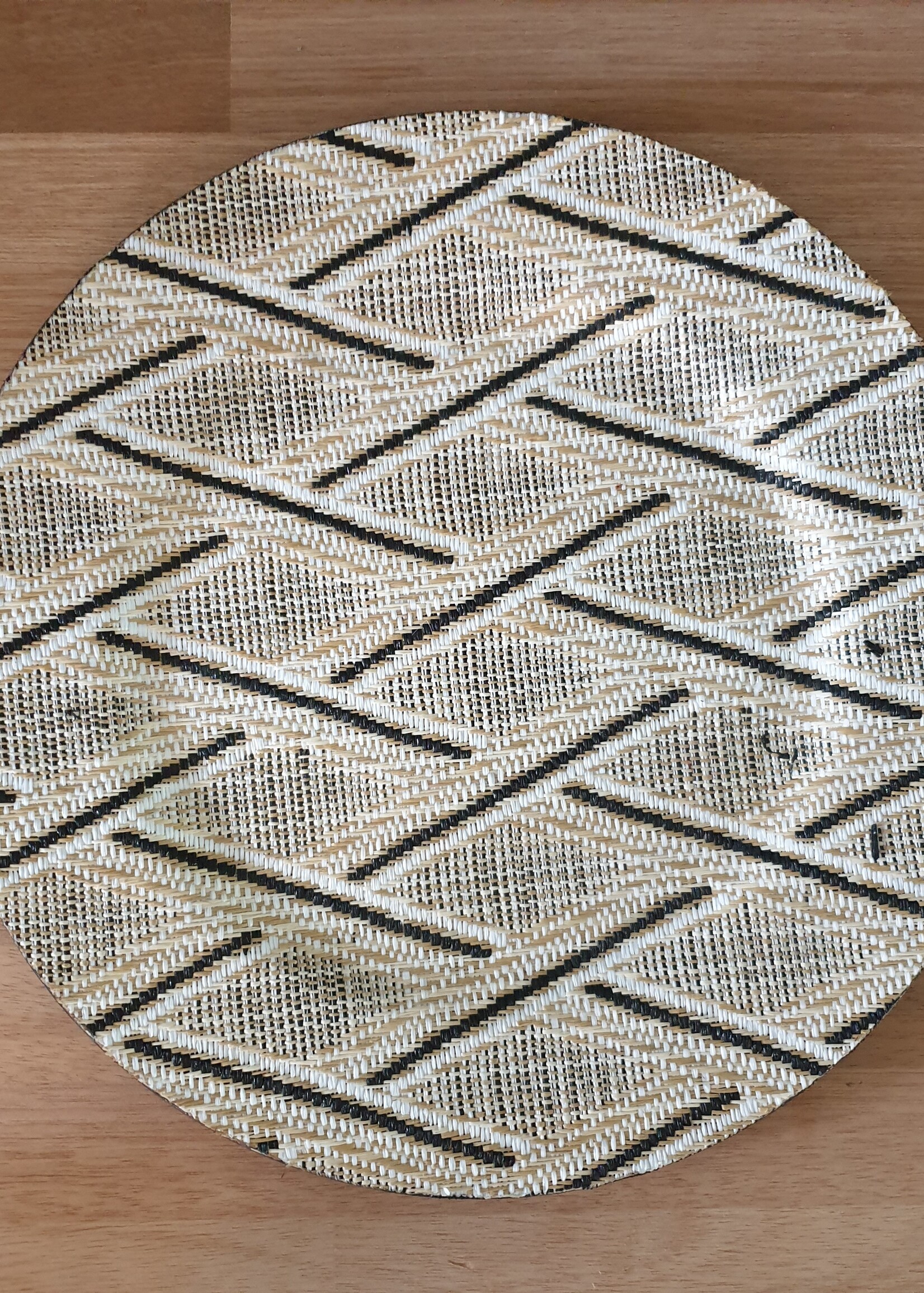 Light & Living Wandornament zigzag naturel/zwart