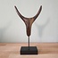 van Maanens's Handelsonderneming Sculpture Horns S hout 6 x 6 x 28 cm