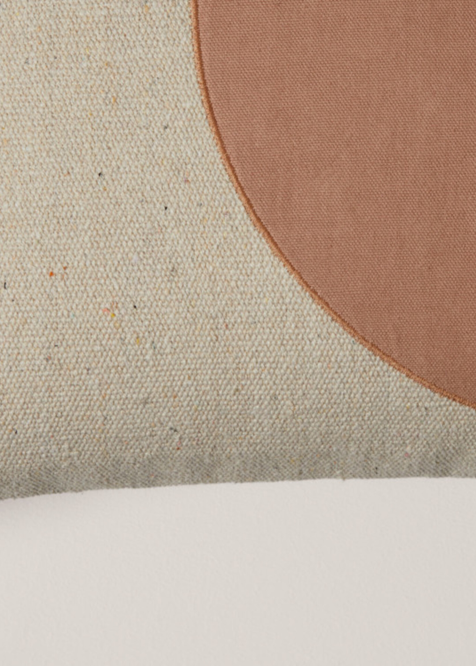 Madura Kussen LUNAR - Naturel en terracotta