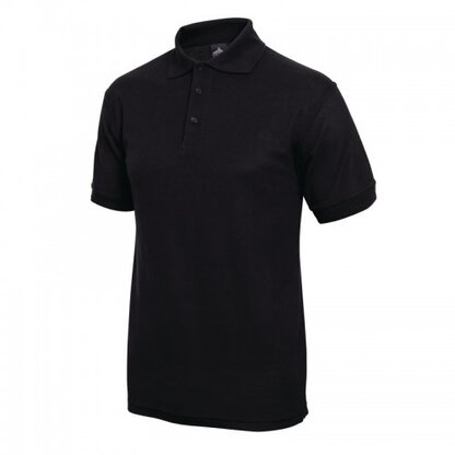 Unisex poloshirt zwart