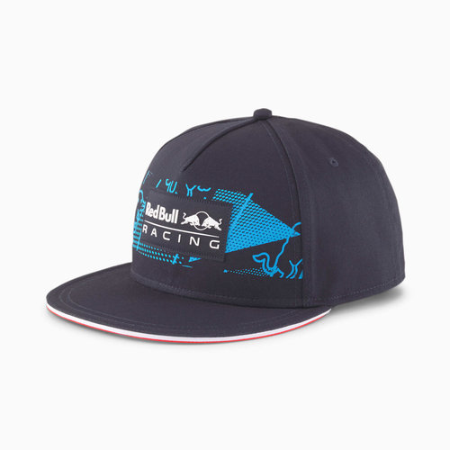 Red Bull Racing Red Bull Racing Lifestyle Flat Cap Blauw 2021 Red Bull Racing Red Bull Racing Lifestyle Flat Cap Blauw 2021