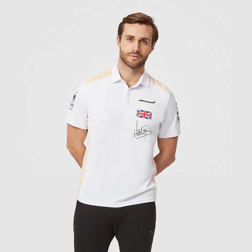 MCLaren McLaren Lando Norris Team Polo 2021 Wit MCLaren McLaren Lando Norris Team Polo 2021 Wit