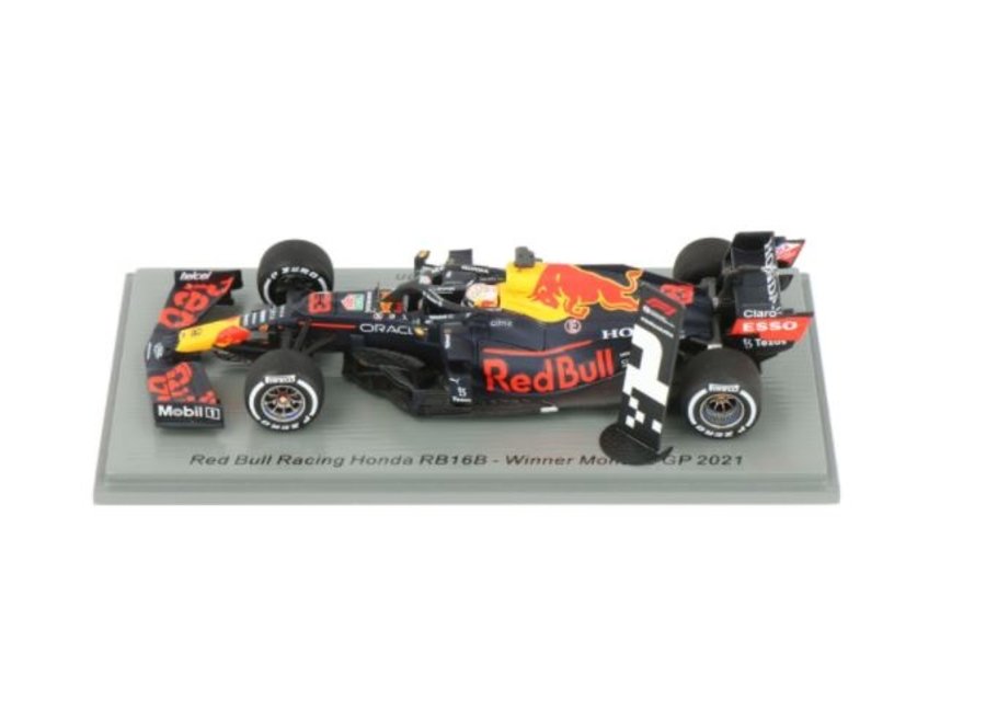 Red Bull Racing Spark Schaalmodel Max Verstappen Winnaar Monaco 2021 1:43 -  The Racing Store