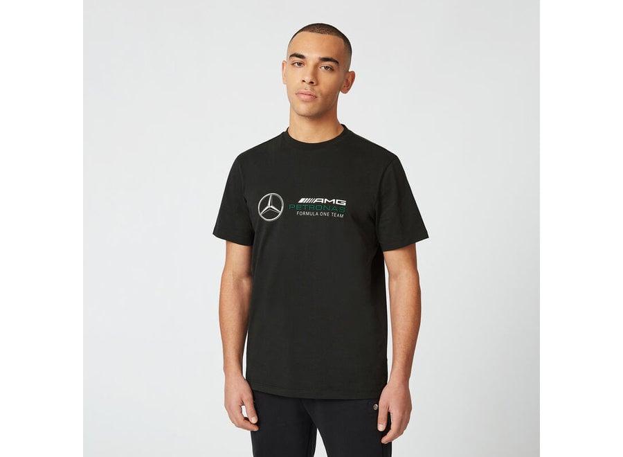 Mercedes Logo T-shirt Zwart 2022