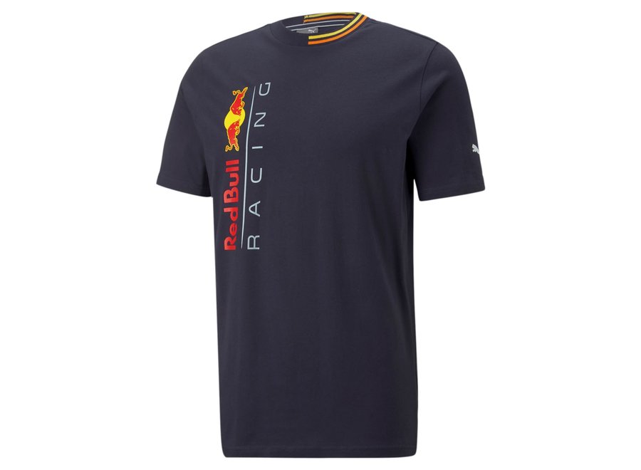 Red Bull Racing Big Logo T-shirt Blauw