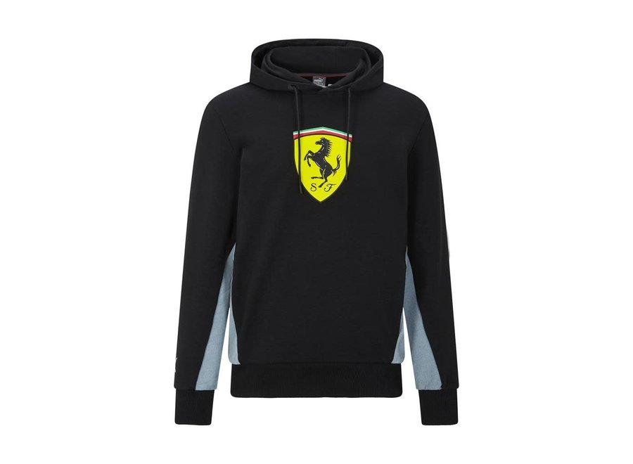 Ferrari Big logo hoody Zwart