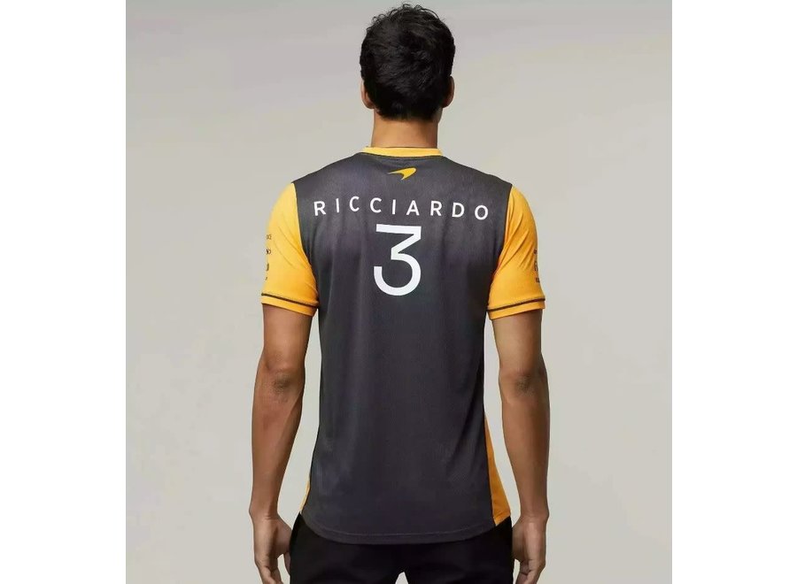 McLaren Teamline Daniel Ricciardo T-shirt Grijs 2022