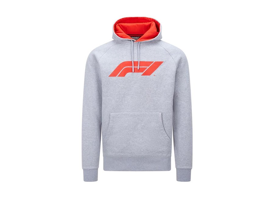 F1 Large Logo Hoody grey