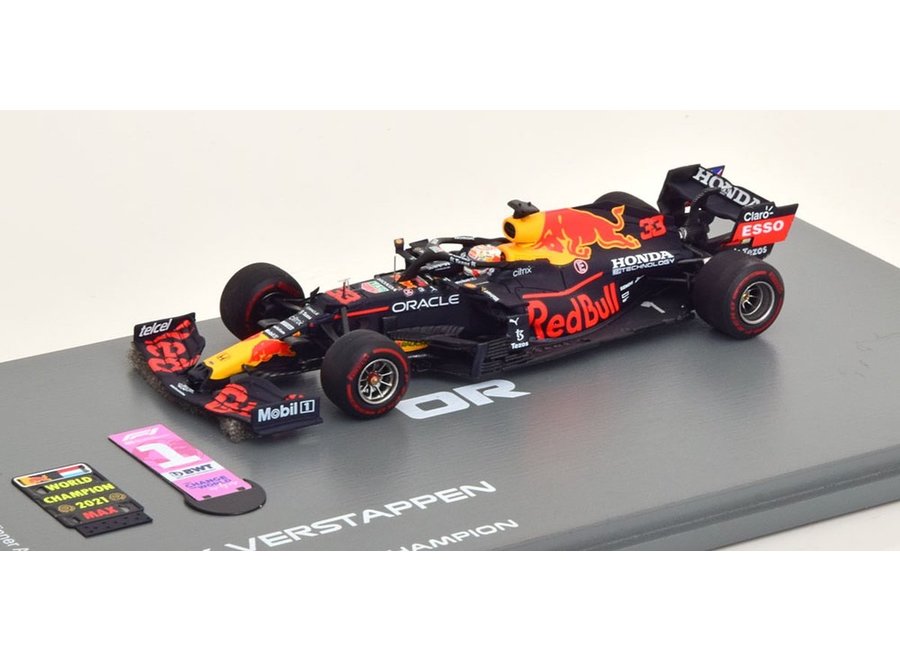 Spark RB16B Max Verstappen World Champion 2021 1:43 GP Abu Dahbi