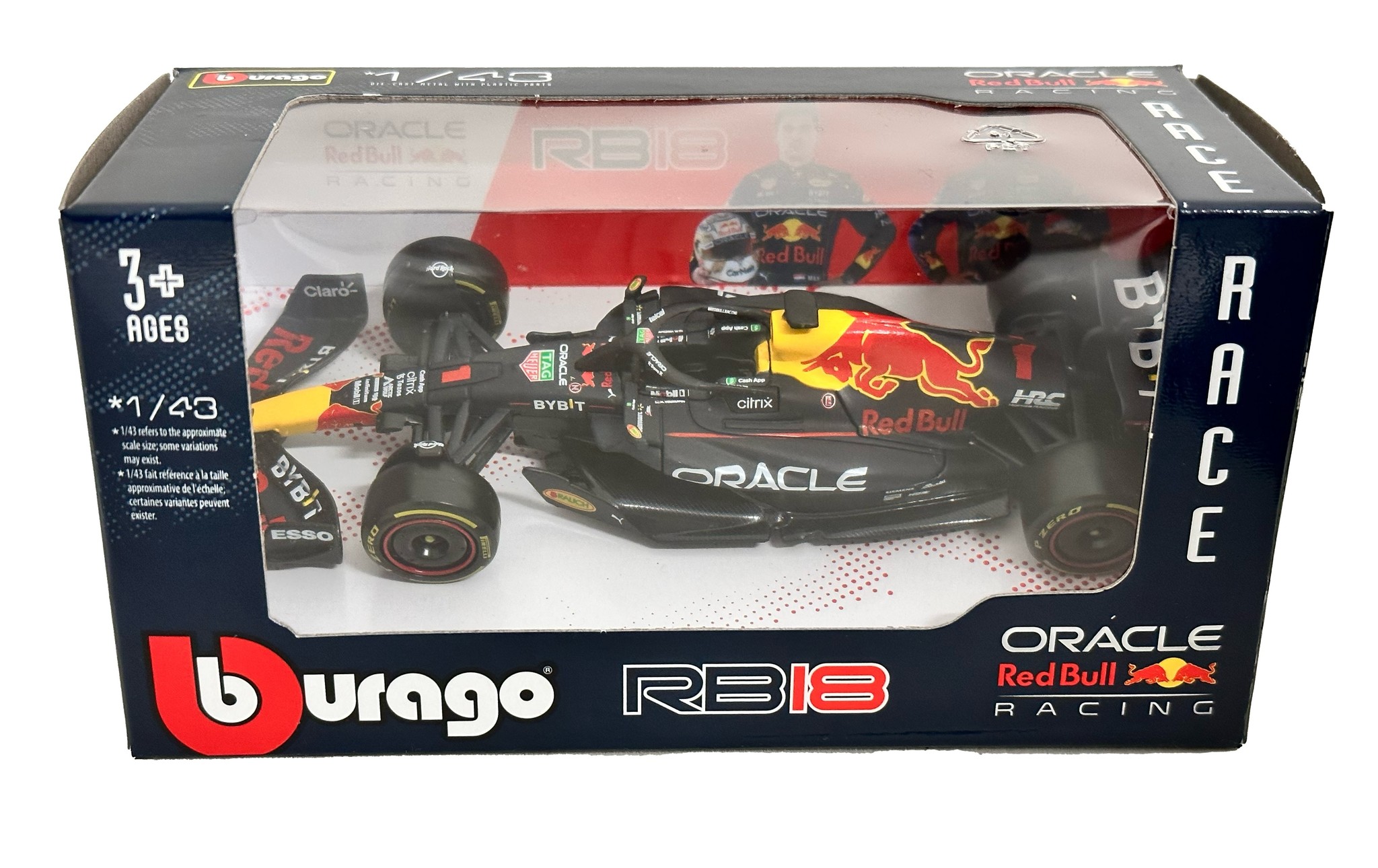 lengte Patois auteur Max Verstappen Bburago Red Bull RB18 #1 2022 1:43 - THE RACING STORES B.V.