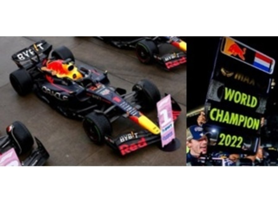 Max Verstappen Wereldkampioen 2022 GP Japan 1:12 - Pre Order Now -