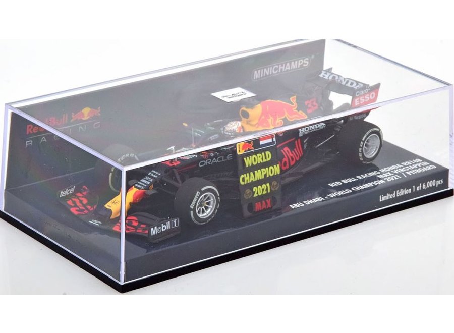 Red Bull Racing Honda RB16B GP Abu Dhabi 2021 World Champion Inkl 
