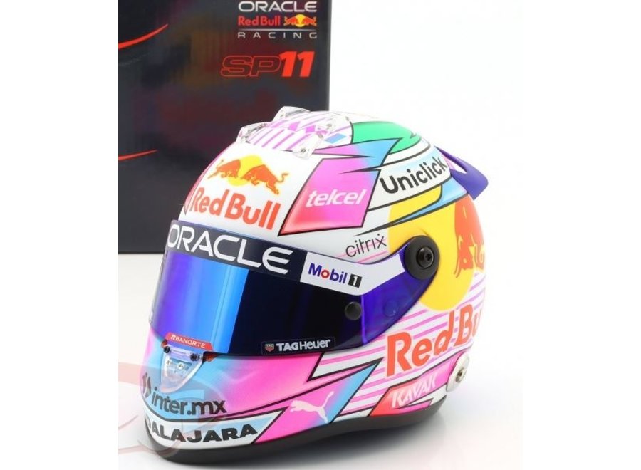Sergio Perez Red Bull Racing Miami GP Helm 1:2