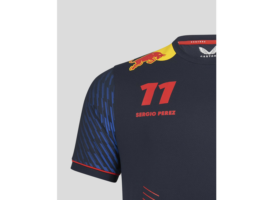 Oracle Red Bull Racing Sergio Perez Teamline Driver T-shirt 2023