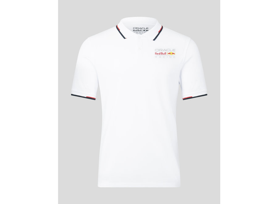 Oracle Red Bull Racing Logo Core Polo White