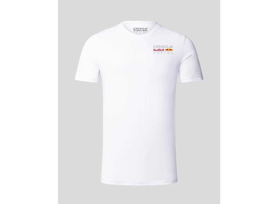 Oracle Red Bull Racing Gekleurd Logo Shirt Wit