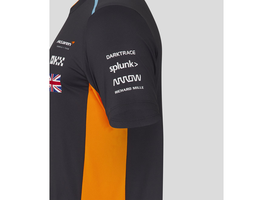 McLaren Lando Norris Teamline T-shirt Grijs