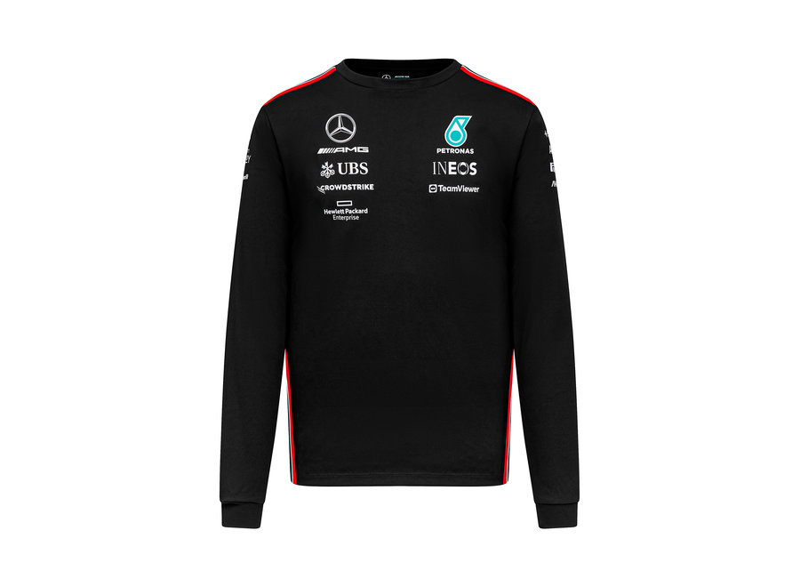 Mercedes Teamline Longsleeve Zwart 2023