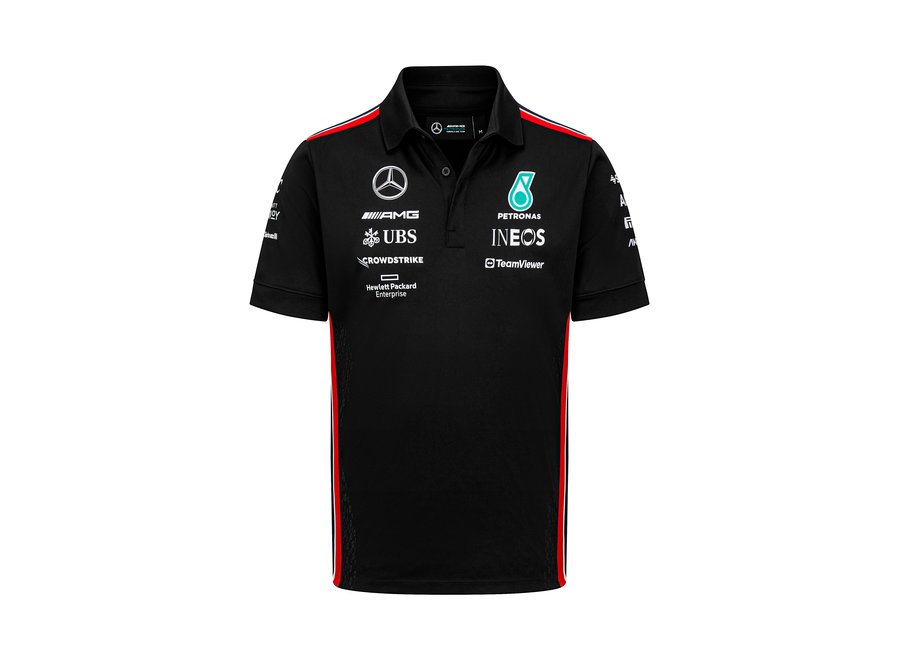 Mercedes Teamline Polo Zwart 2023