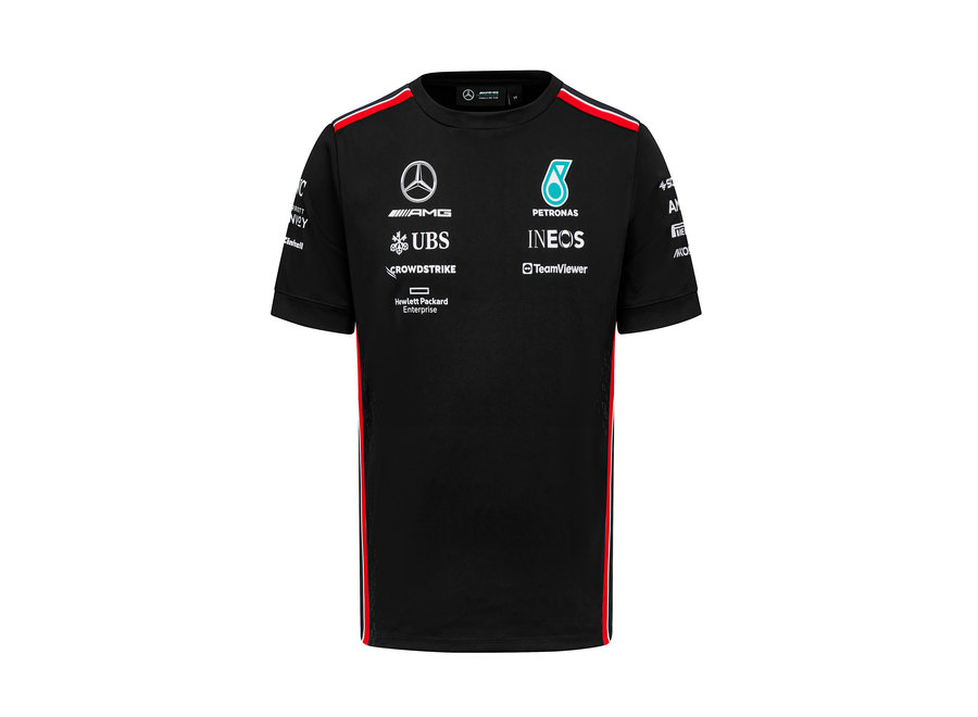 Mercedes Teamline Shirt Zwart 2023