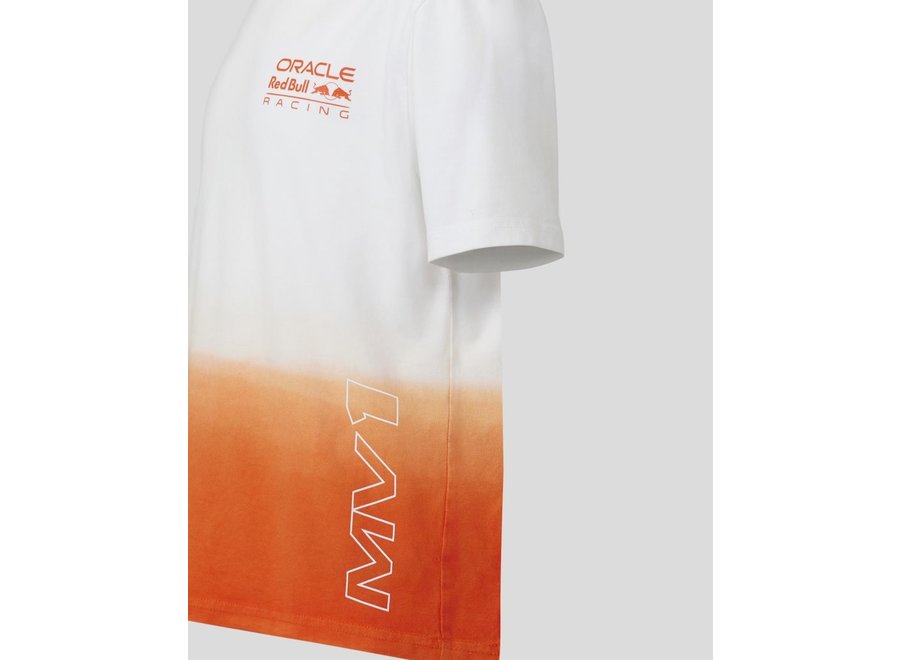 Oracle Red Bull Racing Max Verstappen Exotic Kids T-shirt Oranje Wit 2023