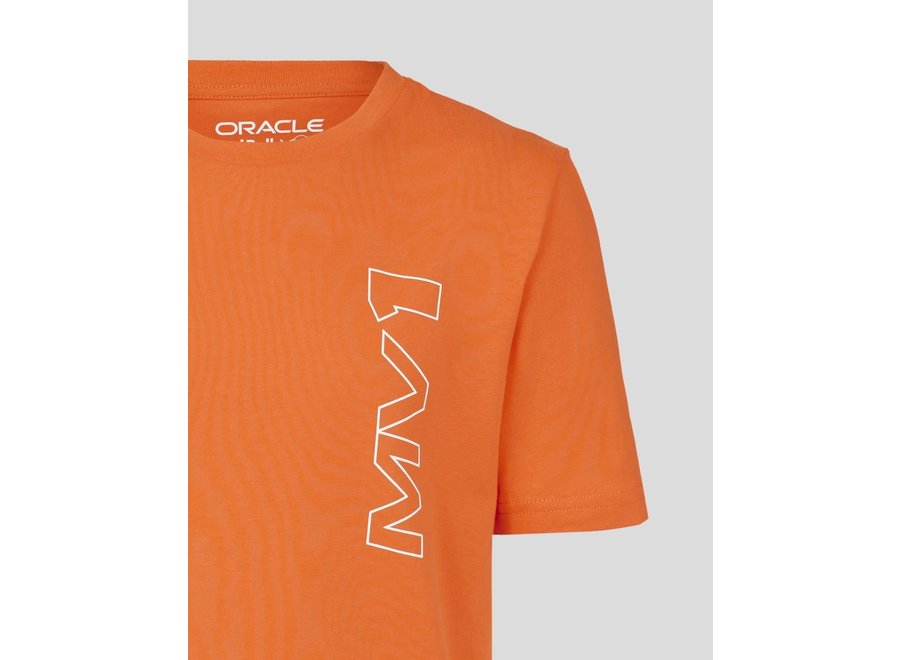 Oracle Red Bull Racing Max Verstappen Oranje Kids T-Shirt 2023