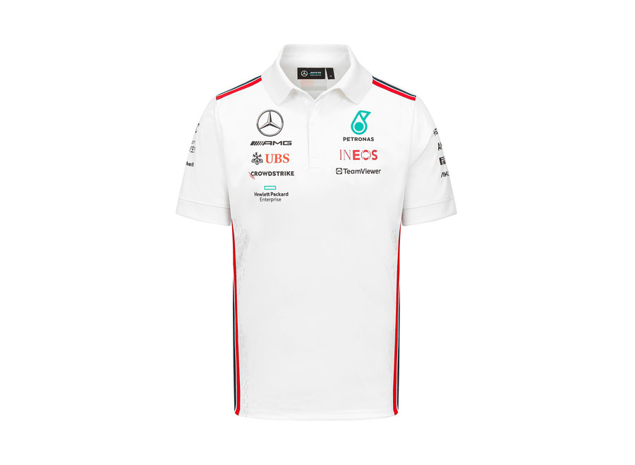 Mercedes Teamline Polo White 2023