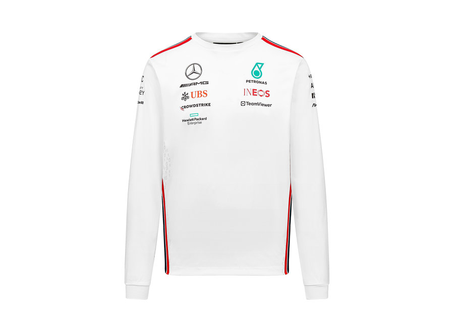 Mercedes Longsleeve Teamline T-shirt White