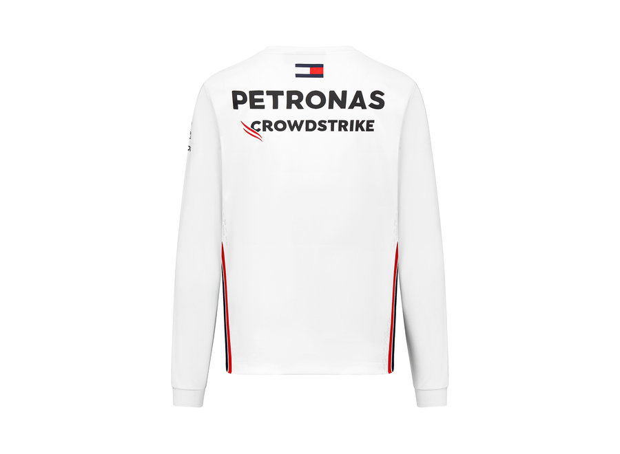 Mercedes Longsleeve Teamline T-shirt Wit 2023