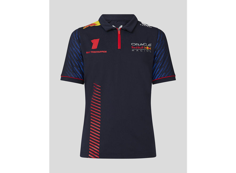 Oracle Red Bull Racing Max Verstappen Teamline Driver Kids Polo 2023